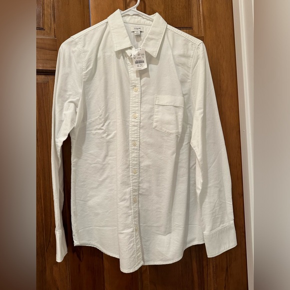 NWT J Crew Women’s White Button Up - Picture 1 of 2